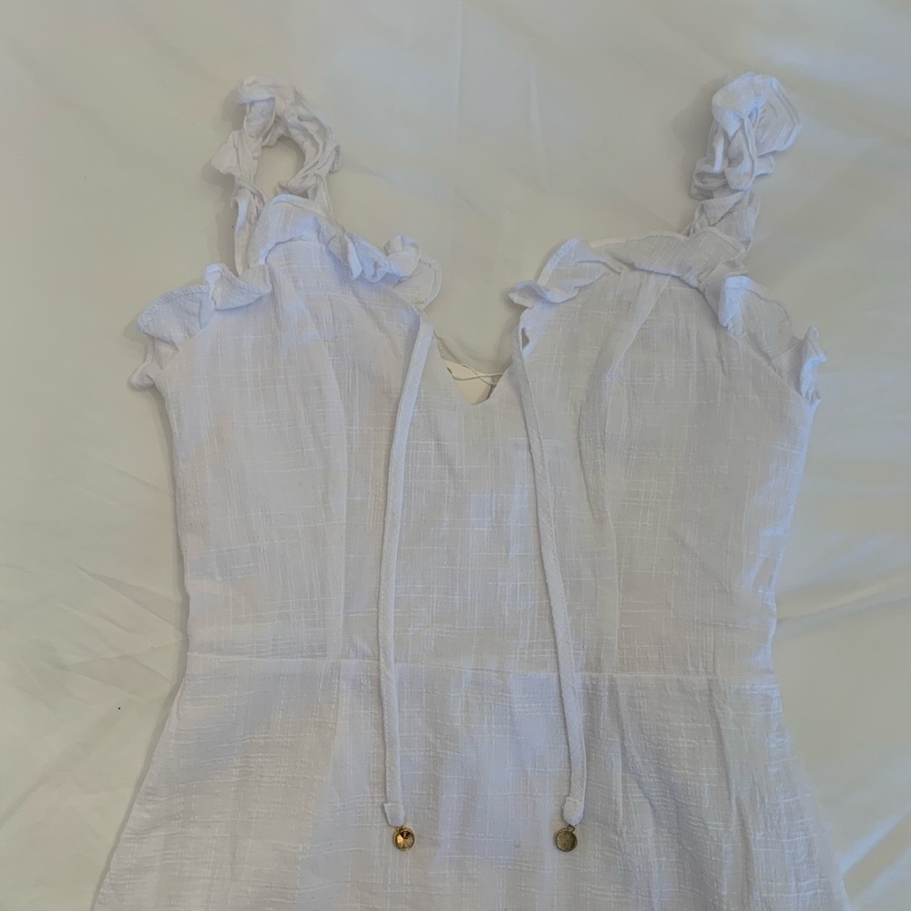 NWT white ruffle dress